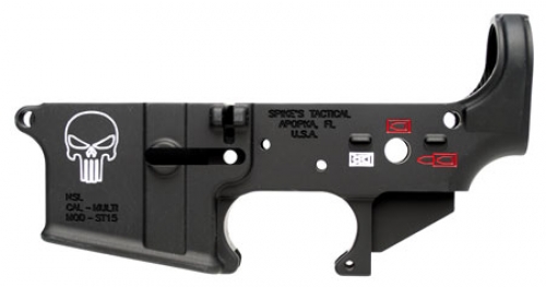 Spikes STLS015-CFA Lower Forged Punisher Multi-Caliber AR Platf