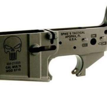 Spikes Tactical STLS015 AR-15 Punisher Stripped Lower Receiverr