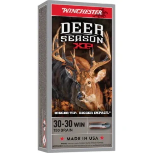 New Winchester Deer Season XP 30-30 Winchester Ammo 150 Grain Winchester Extreme Point Polymer Tip 200rounds15 for sale
