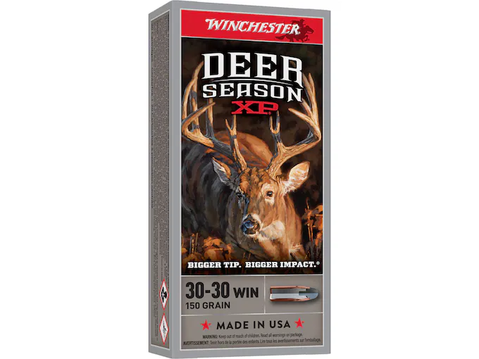 In Stock: Winchester Deer Season XP 30-30 Winchester Ammo 150 Grain Winchester Extreme Point Polymer Tip 200rounds15 for sale