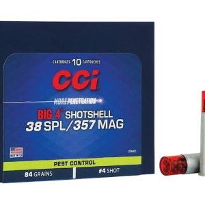 Get CCI Big 4 Shotshell 38 Special Ammo 84 Grain Lead Shot 200 rounds Online for sale
